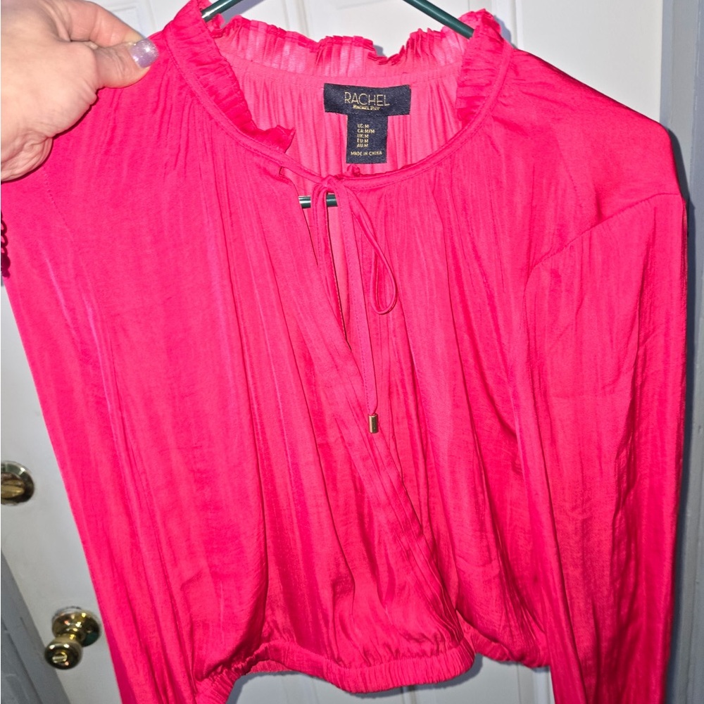 RACHEL Rachel Roy Vibrant Pink Blouse
